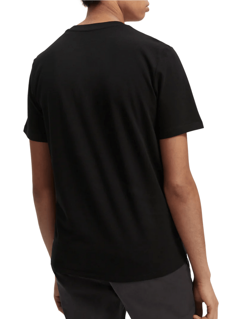 SCOTCH & SODA - Organic Cotton T-shirt - Black-T-shirt_Scotch & Soda-Aritmetik-montreal