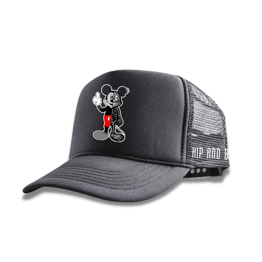 TWISTED MOUSE TRUCKER HATS BLACK HIP BONE Aritmetik