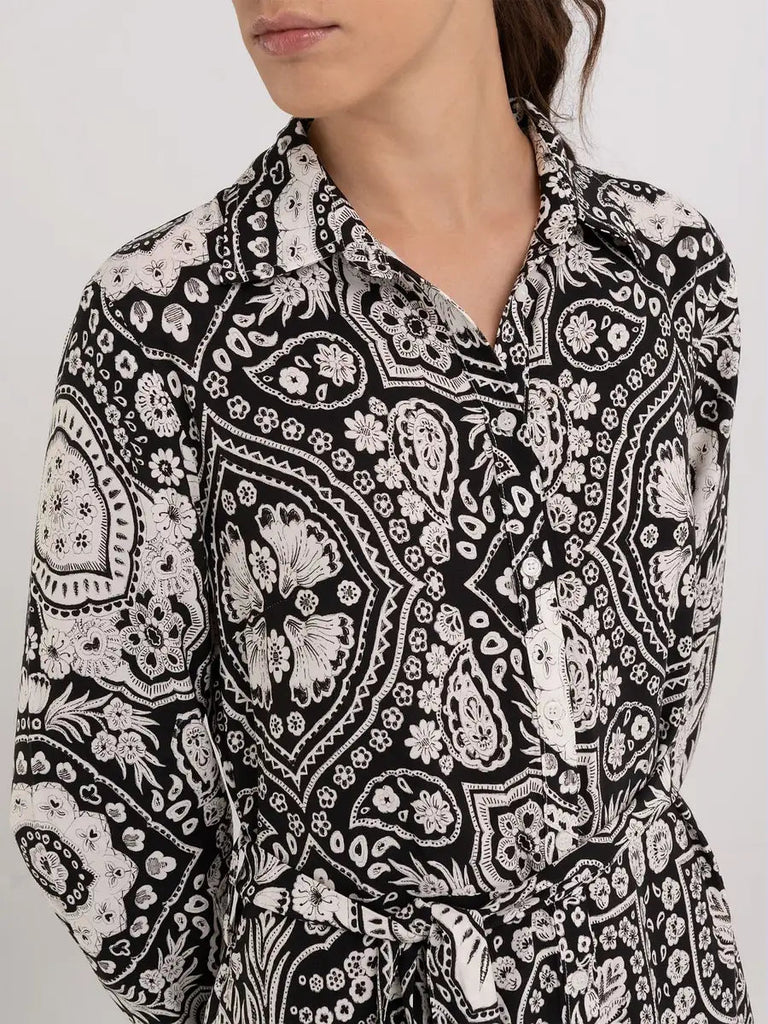 VISCOSE SHIRT-DRESS WITH BATIK PRINT-Dress_Replay-Aritmetik-montreal