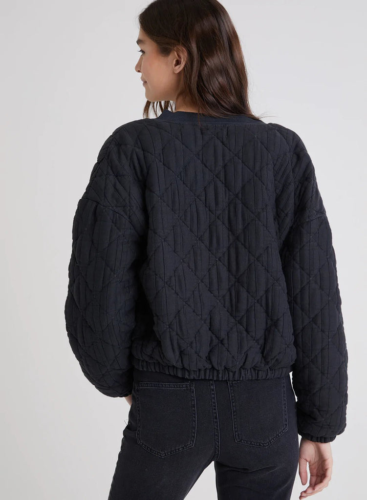 Wanderlust Welt Pocket Bomber Jacket - Night Shade-Jacket_Bella Dahl-Aritmetik-montreal