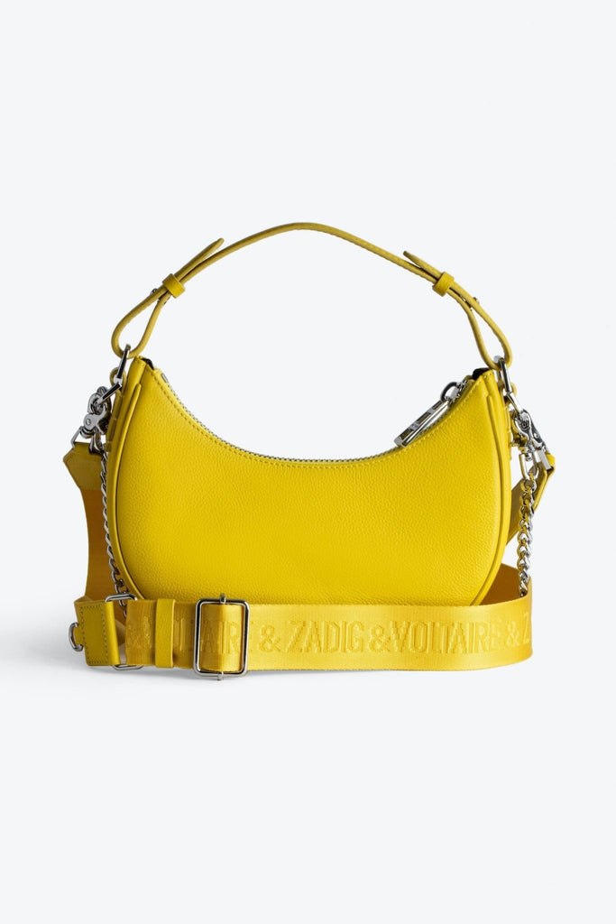 ZADIG & VOLTAIRE - Moonrock Grained Leather Bag - Yellow-Bags_Zadig & Voltaire-Aritmetik-montreal