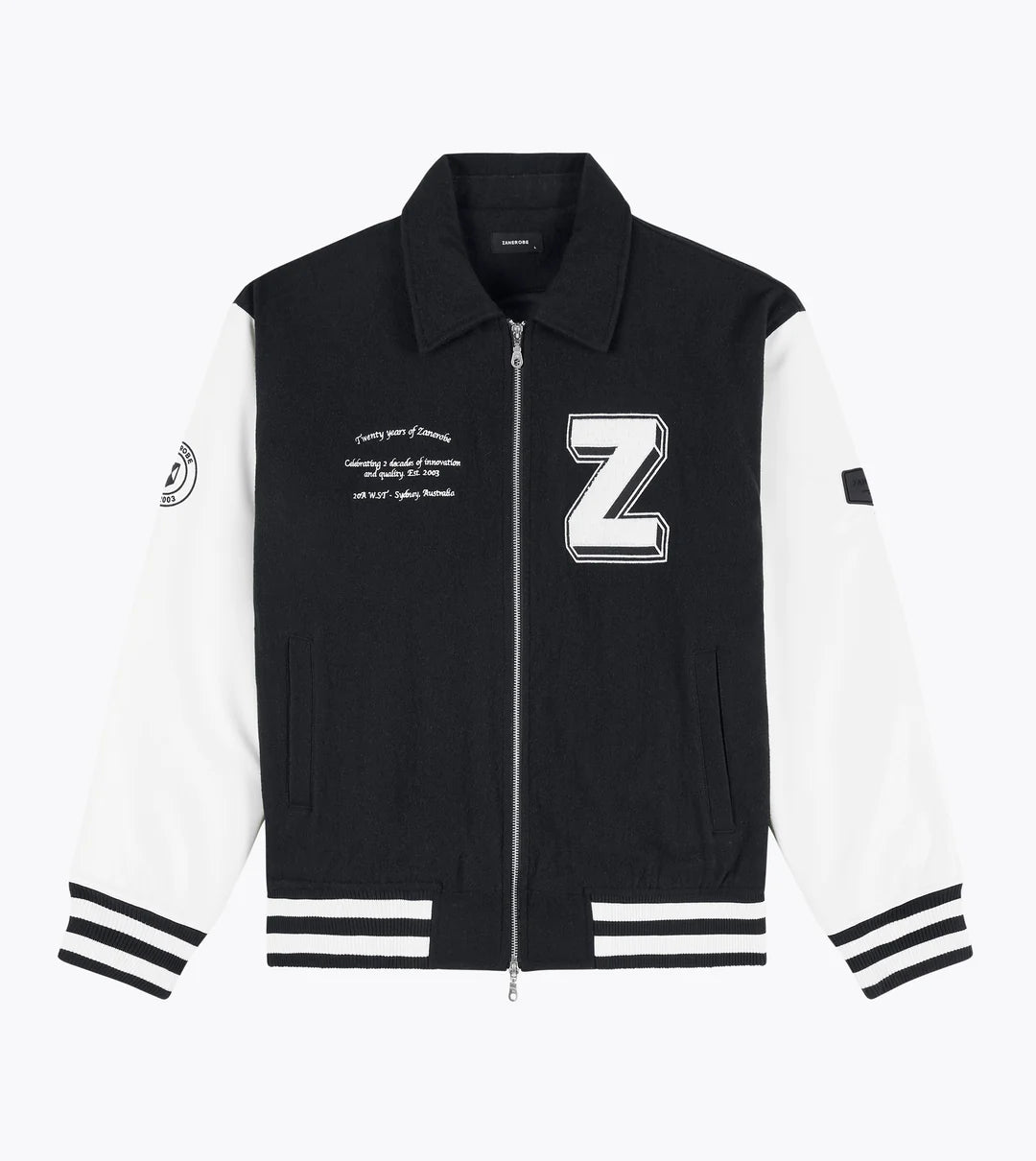 ZANEROBE - 20 Yrs Letterman Jacket - Black - Aritmetik - Aritmetik